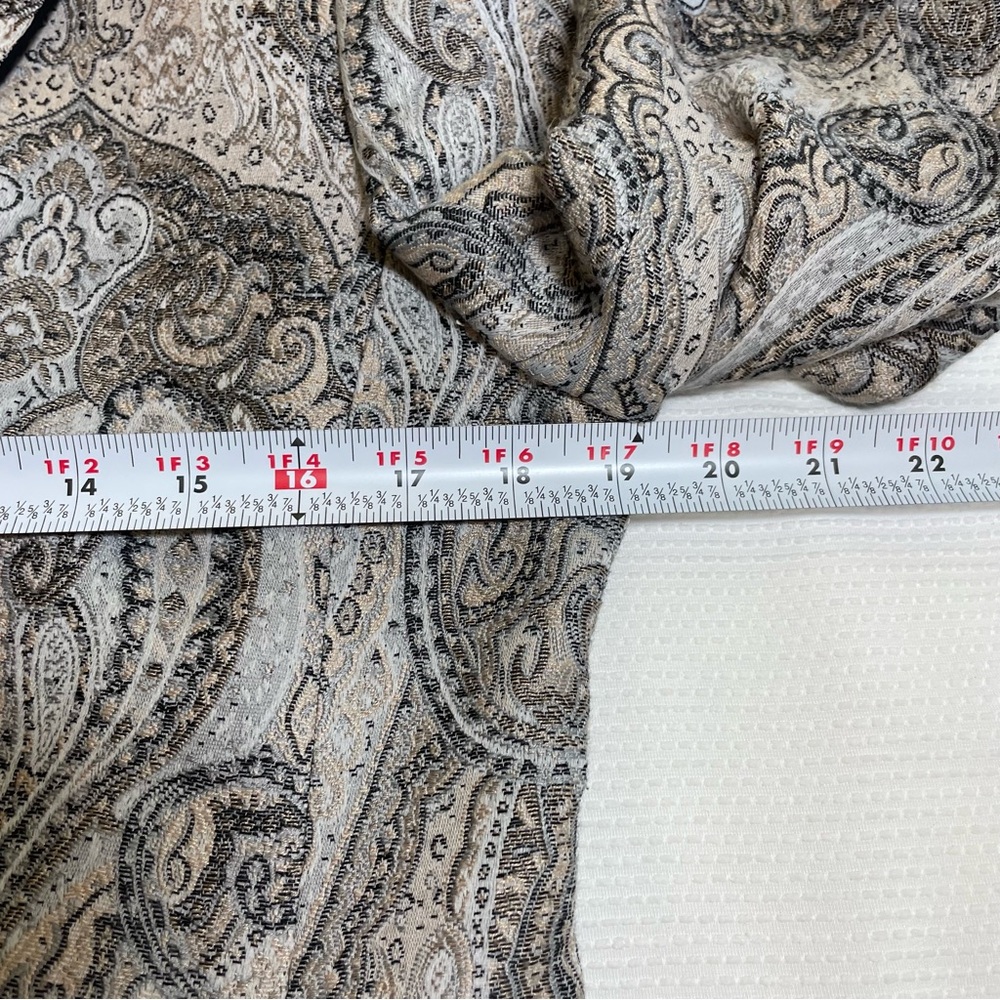 Evan Picone Women's Paisley Blazer - Black and Gray - Picture 5 of 7